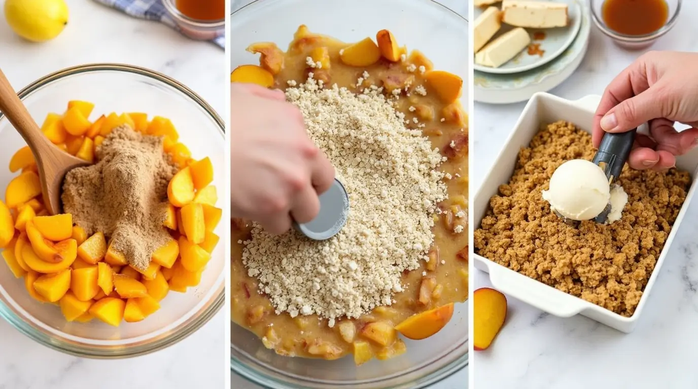 peach crumble recipe