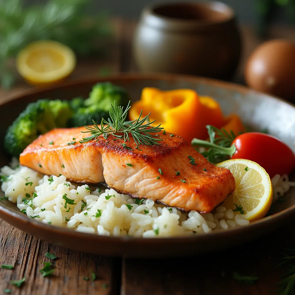 salmon and rice recipe