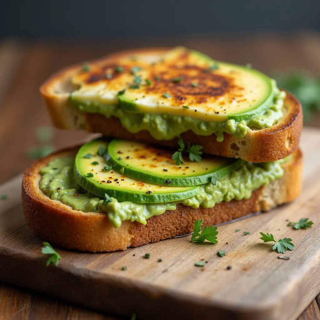 grilled avocado bread