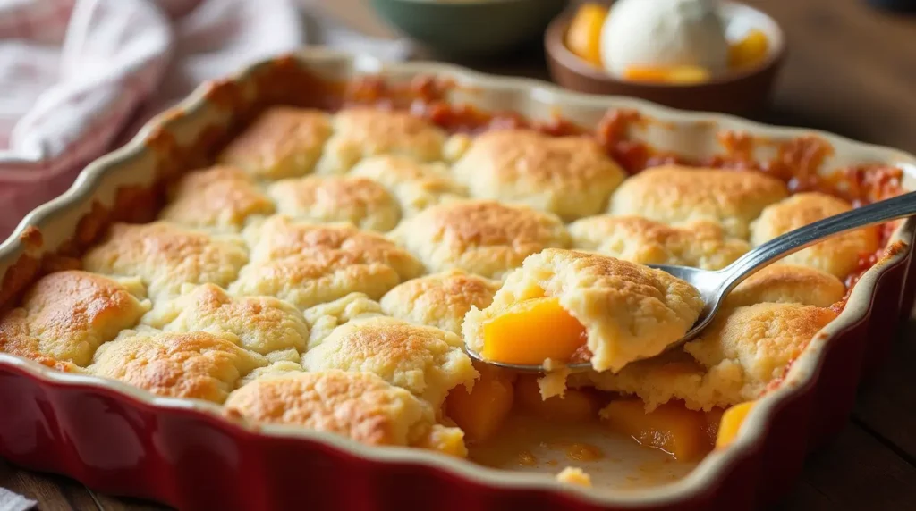 peach cobbler recipe with cake mix