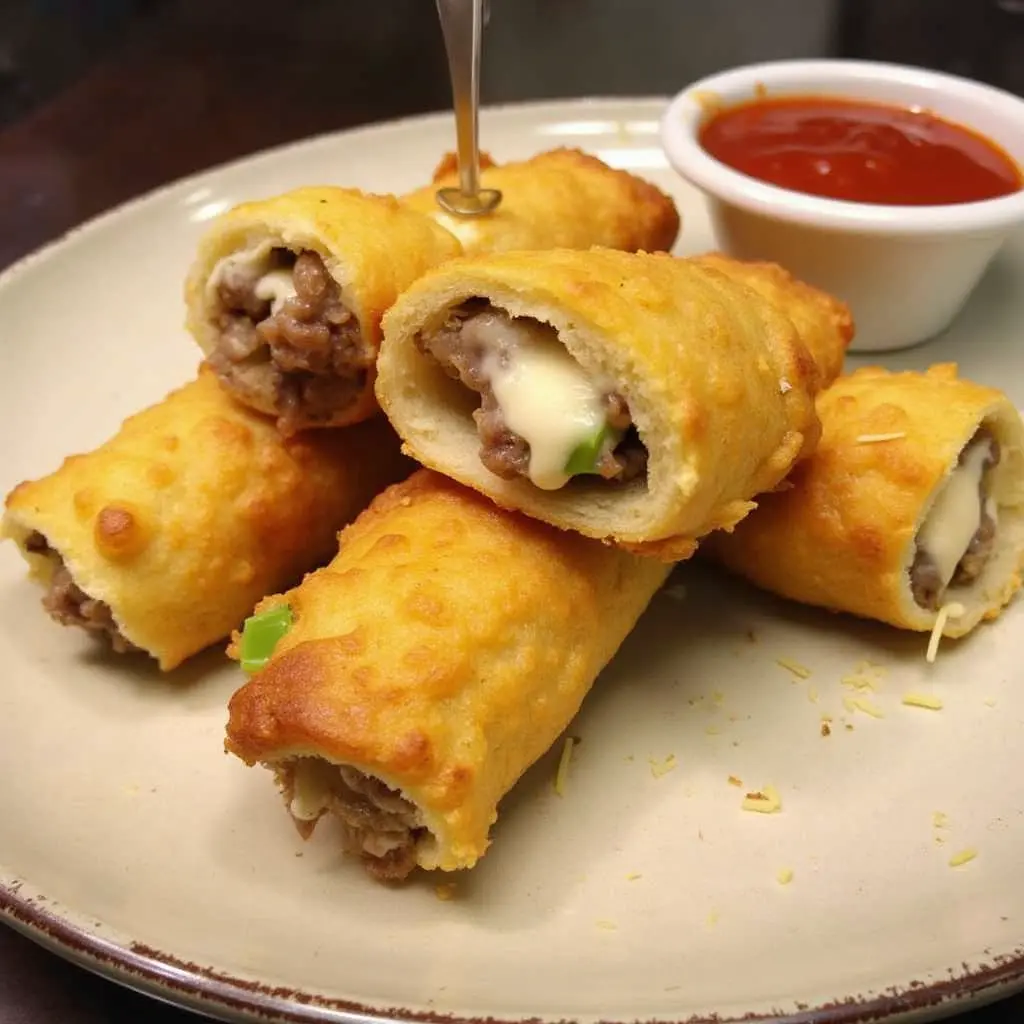 philly cheesesteak egg rolls