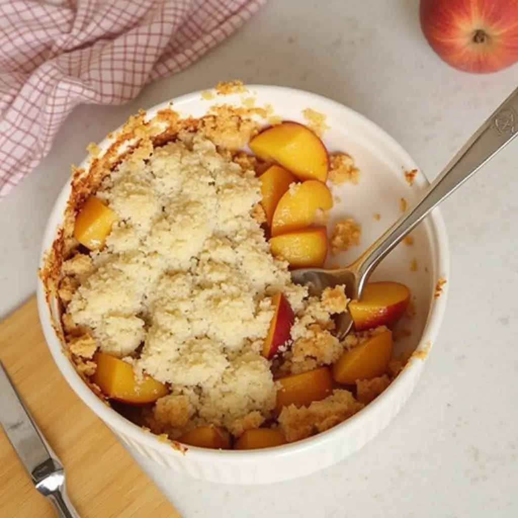 peach crumble recipe