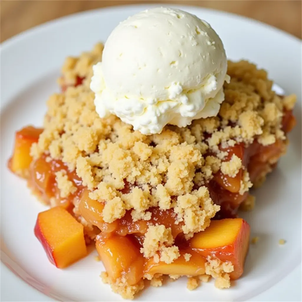 peach crumble recipe