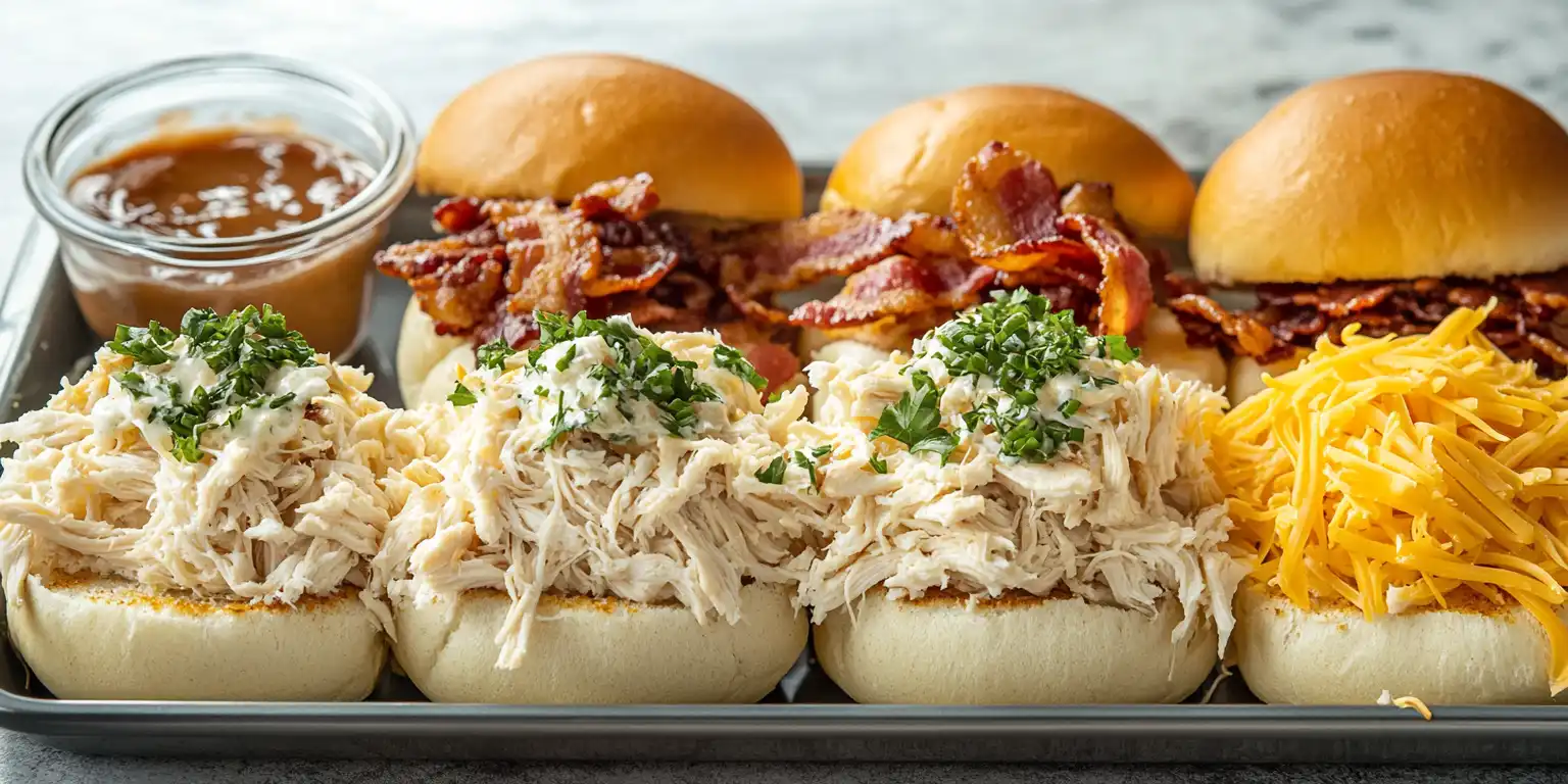 chicken bacon ranch sliders