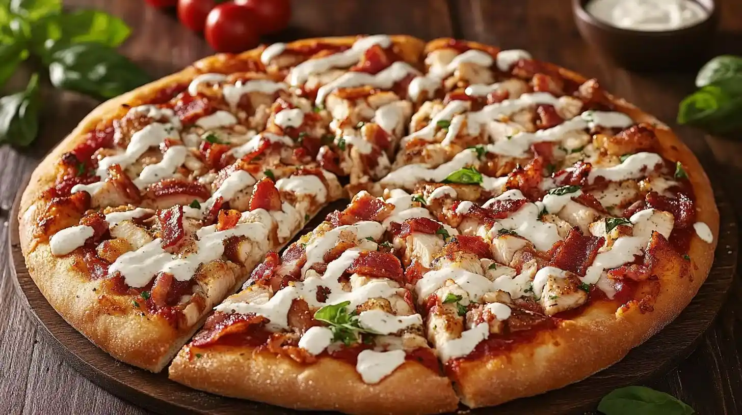 chicken bacon ranch pizza