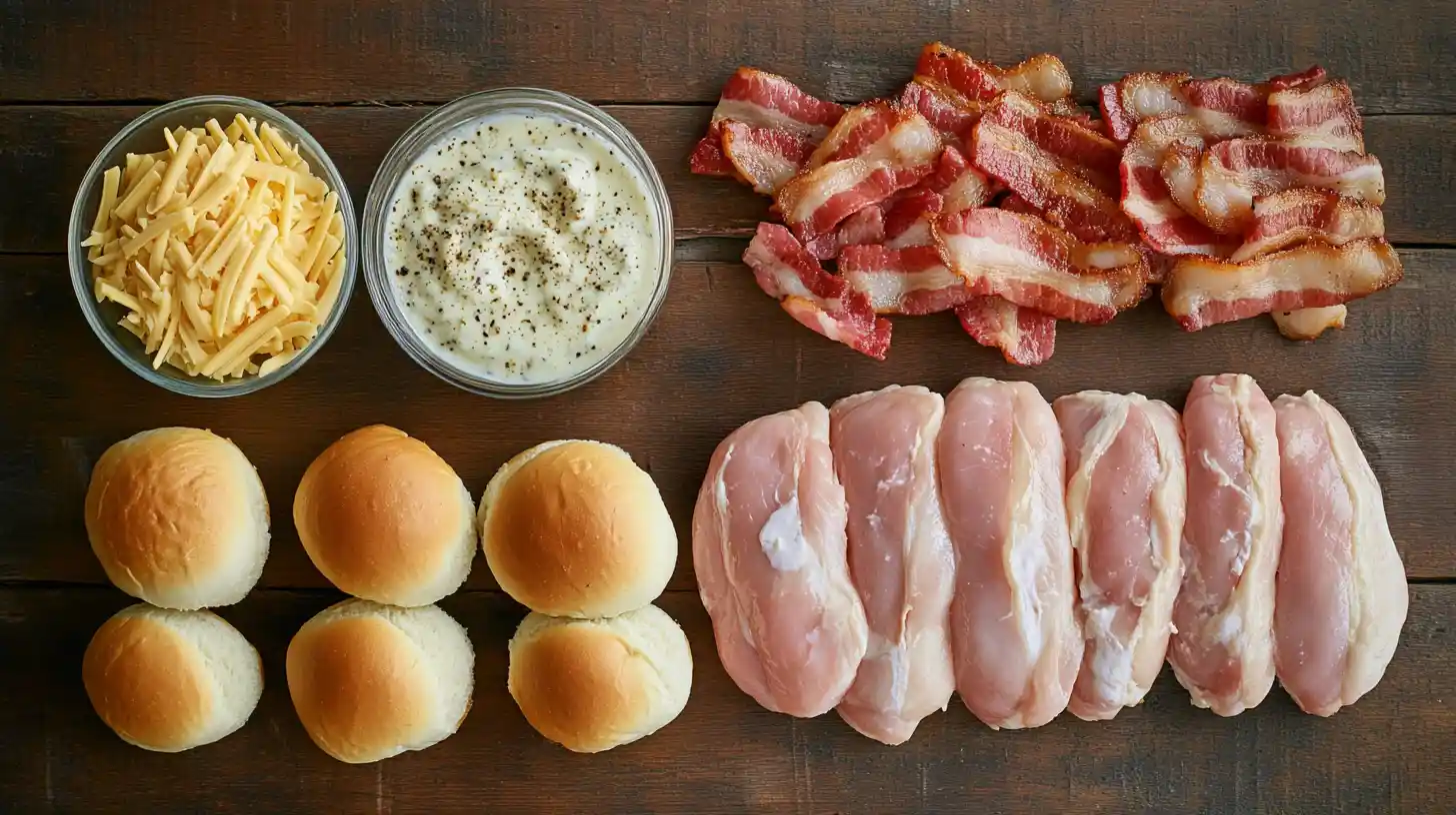 chicken bacon ranch sliders